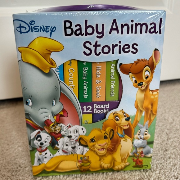 Disney | Toys | Disney Baby Animal Stories 2 Board Block Books Set ...